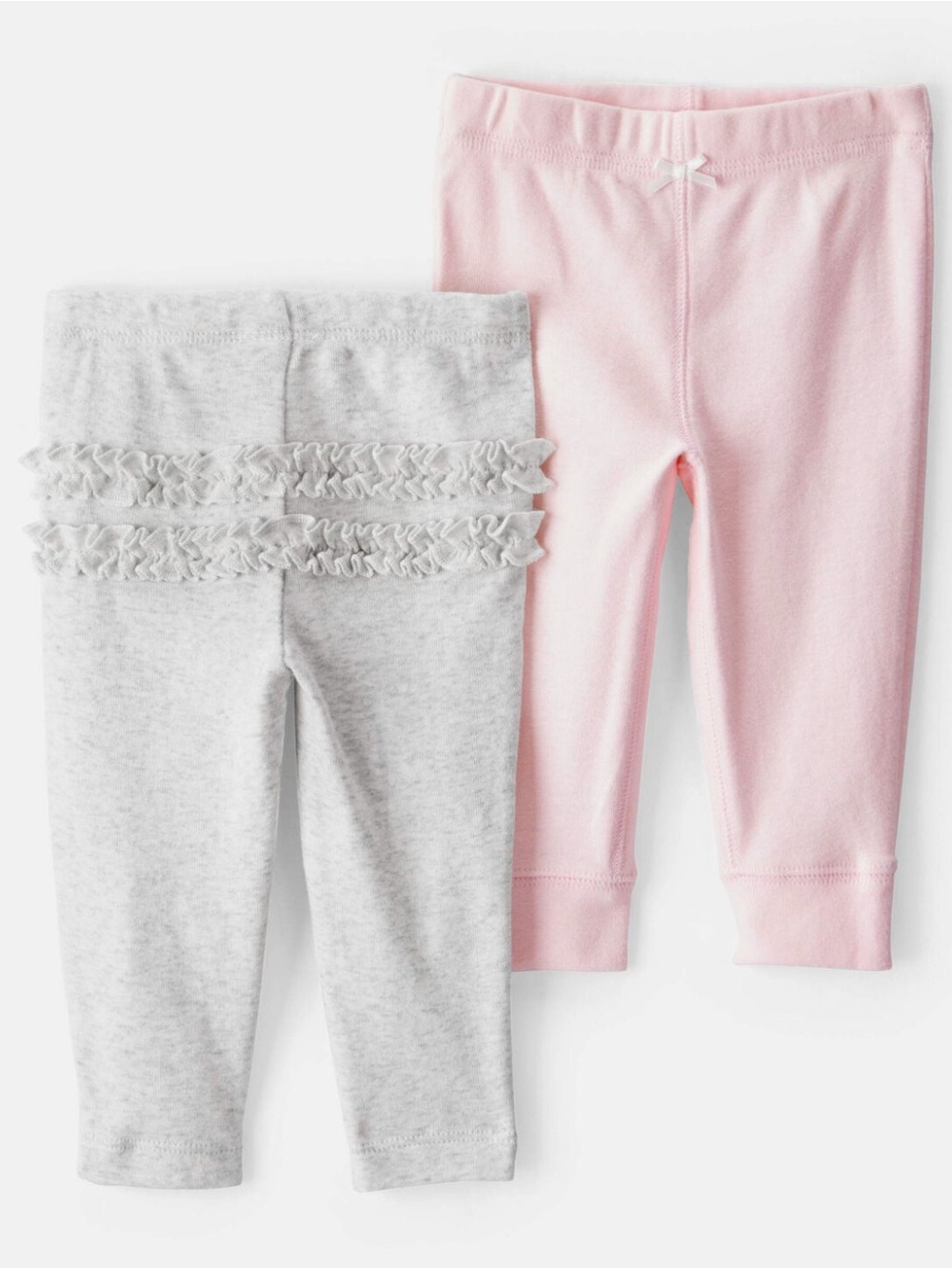 NWT Carter's Pink and Heather Gray Baby Leggings